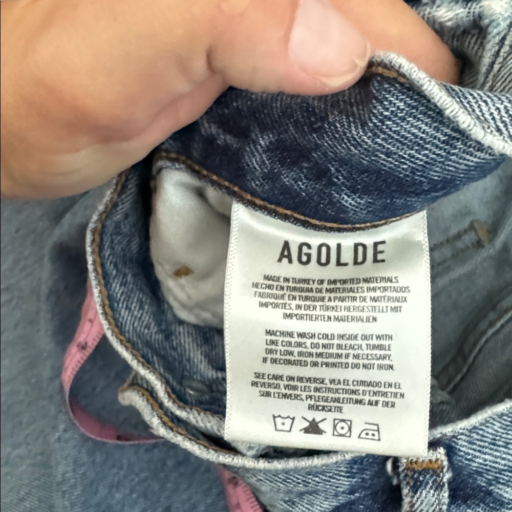 Agolde Riley High Rise Straight Crop Jeans 30 - Picture 5 of 11